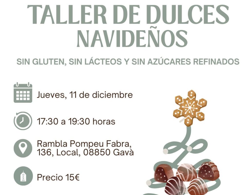 Taller de dulces navideños saludables: celebra la Navidad cuidando tu bienestar