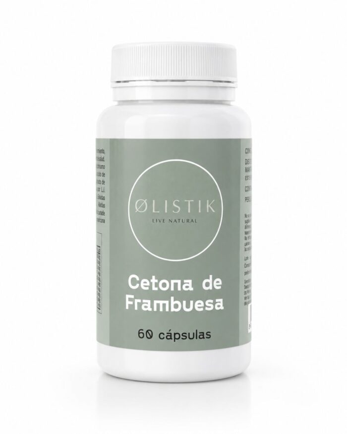 Complemento alimenticio con cetona de frambuesa, mango africano, açaí, alcachofa, té verde y vinagre de manzana.